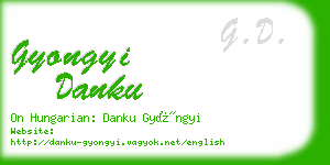 gyongyi danku business card